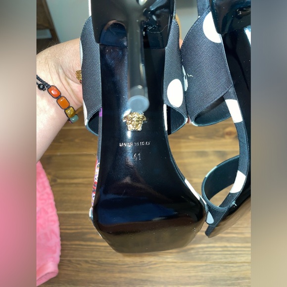 Butterflies canvas high heel mules - Picture 6 of 8